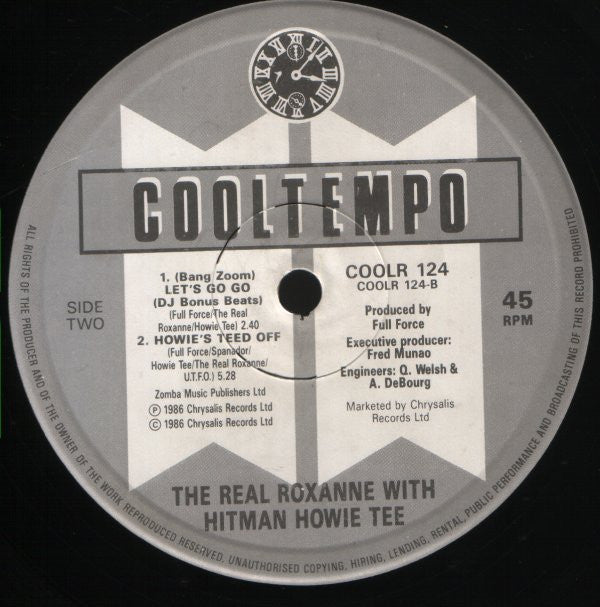 The Real Roxanne with Howie Tee : (Bang Zoom)! Let's Go Go! (Remix) (12")