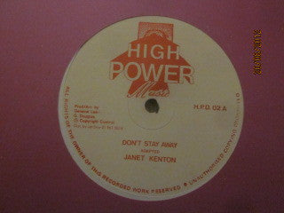 Janet Kenton : Don't Stay Away (12", Single)