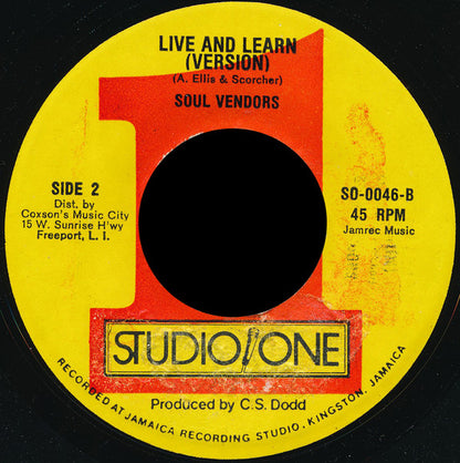 Alton Ellis / Soul Vendors* : Live And Learn (7")