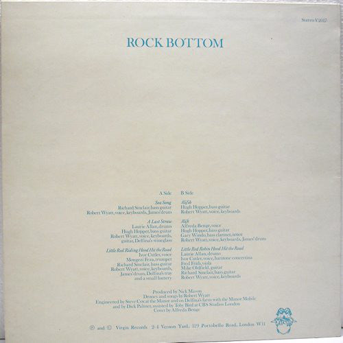 Robert Wyatt : Rock Bottom (LP, Album)