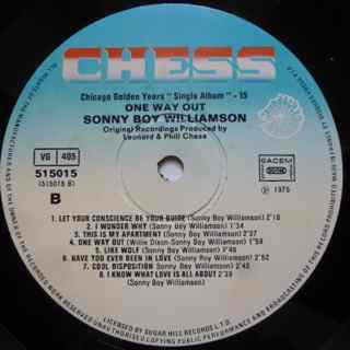 Sonny Boy Williamson (2) : One Way Out (LP, Comp, RE)