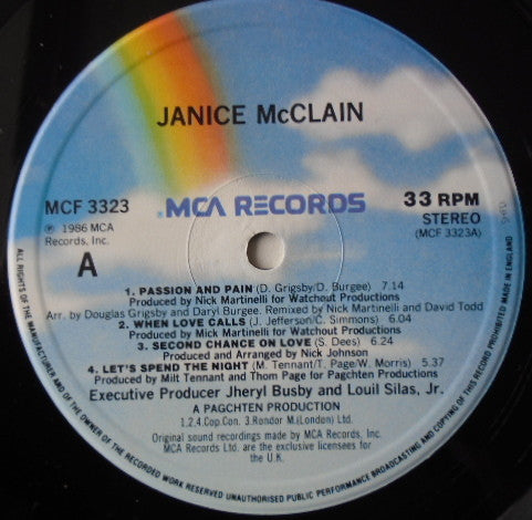 Janice McClain : Janice McClain (LP, Album)