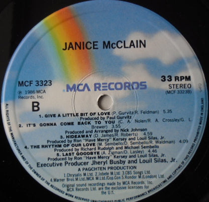 Janice McClain : Janice McClain (LP, Album)