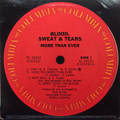 Blood, Sweat And Tears : More Than Ever (LP, Album)