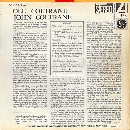 John Coltrane : Olé Coltrane (LP, Album, RE, PR )