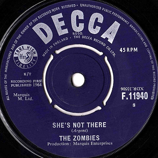 The Zombies : She's Not There (7", Single)