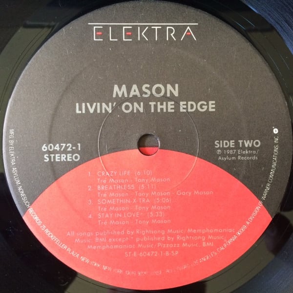 Mason (3) : Livin' On The Edge (LP, Album)