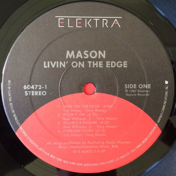 Mason (3) : Livin' On The Edge (LP, Album)