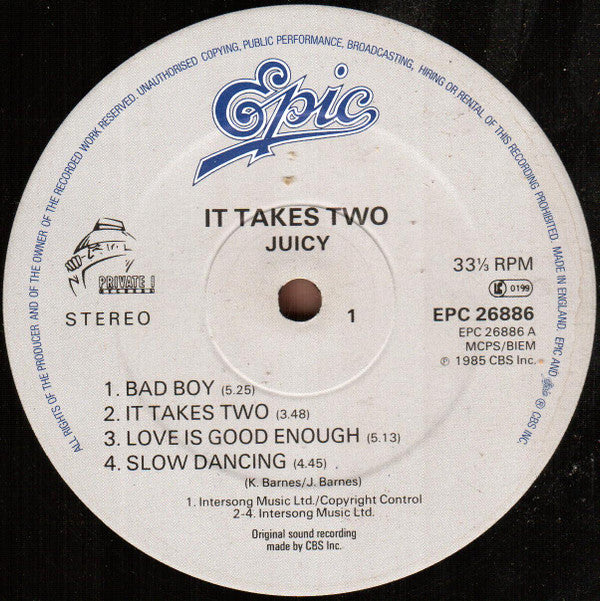 Juicy : It Takes Two (LP, Album)