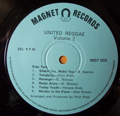 Various : United Reggae - Volume 2 (LP, Comp)