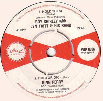 The Ethiopians / Roy Shirley and Lynn Taitt Band ; Lee Perry : Train To Skaville / Hold Them; Doctor Dick (7", RE)