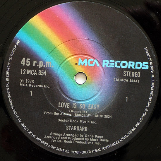 Stargard : Love Is So Easy / Which Way Is Up (12", Single, Ltd)