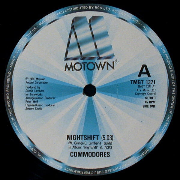 Commodores : Nightshift (12", Single)