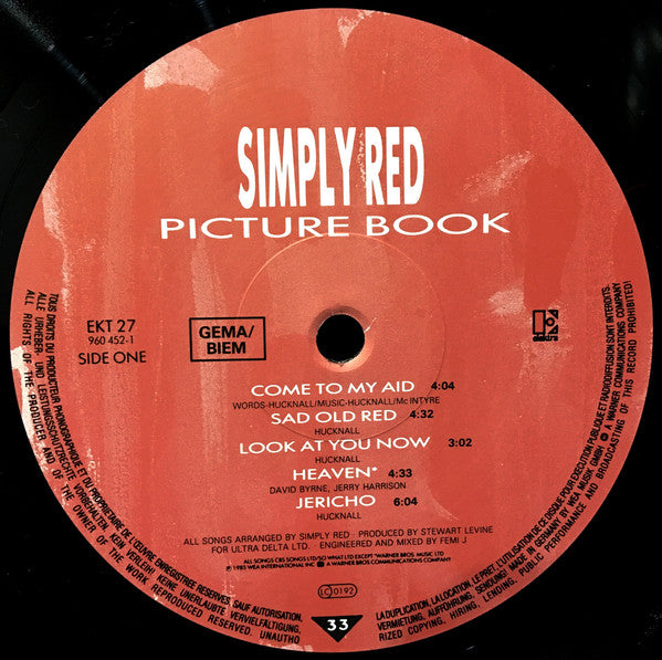 Simply Red : Picture Book (LP, Album)