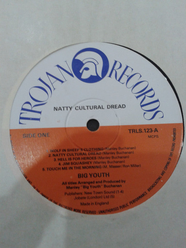 Big Youth : Natty Cultural Dread (LP, Album)