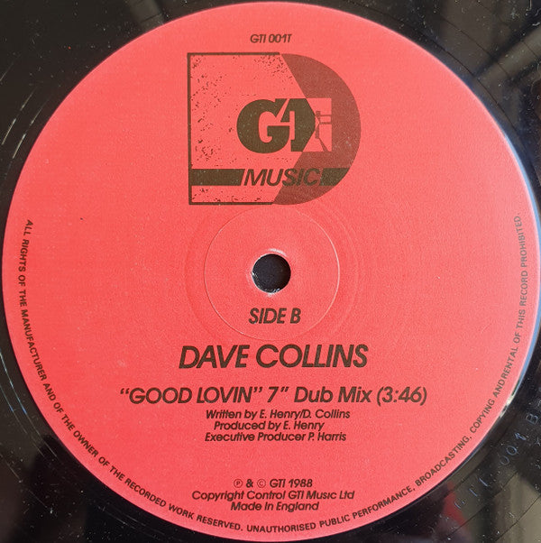 Dave Collins (3) : Good Lovin (12", Single, M/Print)