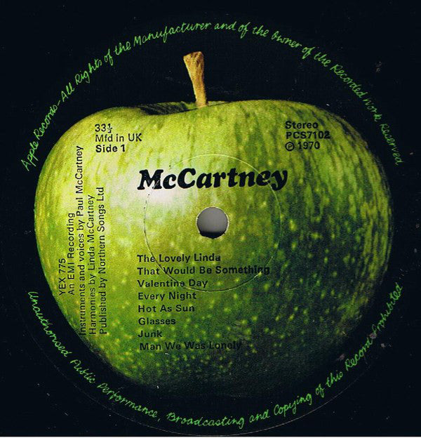 Paul McCartney : McCartney (LP, Album)