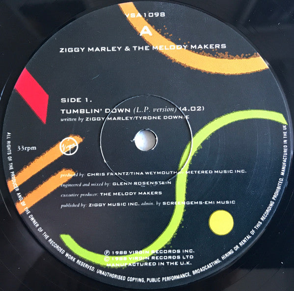 Ziggy Marley And The Melody Makers : Tumblin' Down (10", Ltd, Num)