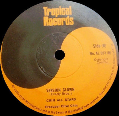 Jimmy London, Chin All Stars : Cattys Clown  (7")