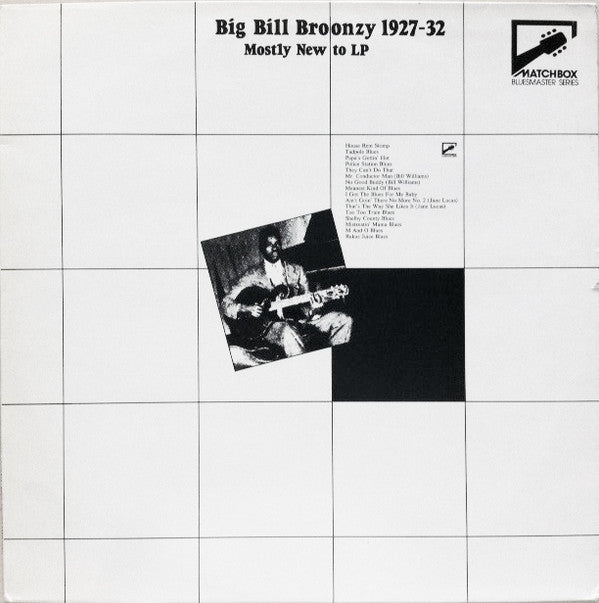 Big Bill Broonzy : Big Bill Broonzy 1927-32: Mostly New To LP (LP, Comp, Mono, RM)