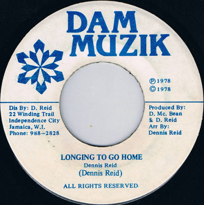 Dennis Reid : Longing To Go Home (7", Single)