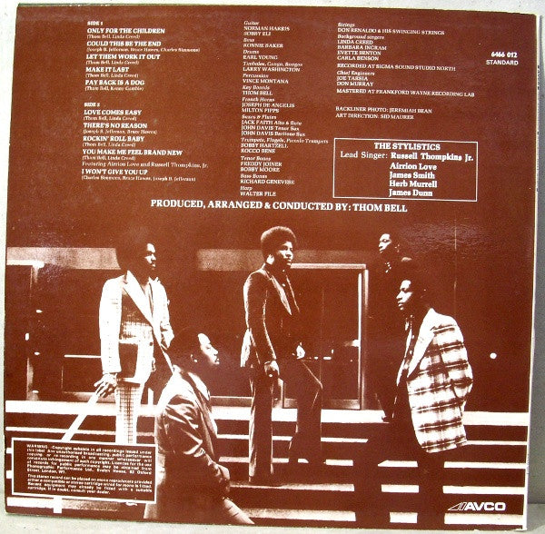 The Stylistics : Rockin' Roll Baby (LP, Album)