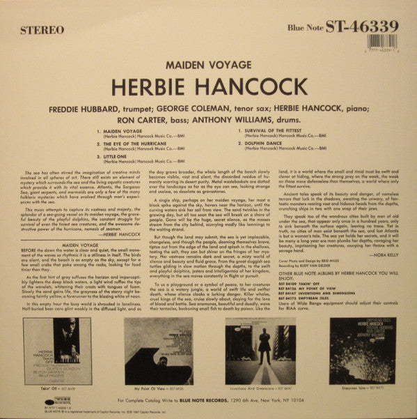 Herbie Hancock : Maiden Voyage (LP, Album, RE, RM, 180)