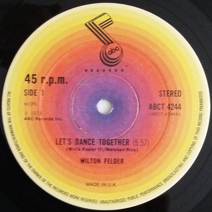 Wilton Felder : Let's Dance Together (12", Ltd)