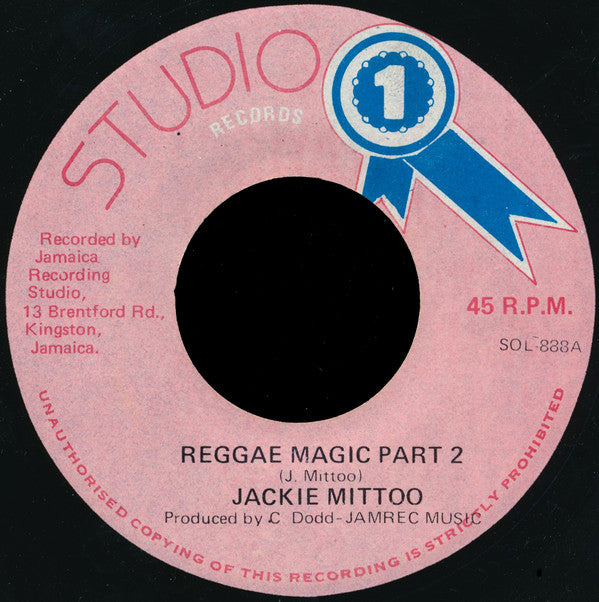 Jackie Mittoo : Reggae Magic (7", RE)