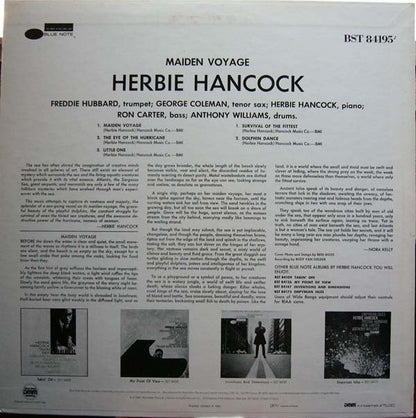 Herbie Hancock : Maiden Voyage (LP, Album, RE, RM, DMM)