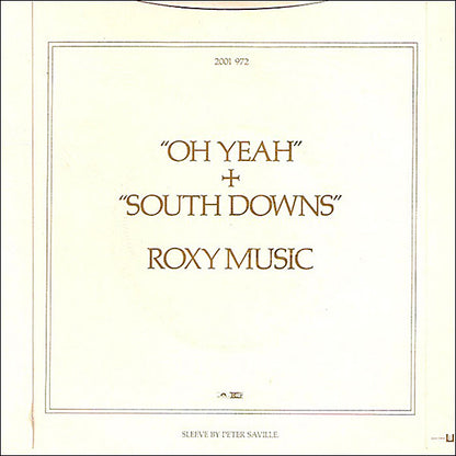 Roxy Music : Oh Yeah (7", Single, Gol)