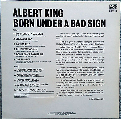 Albert King : Born Under A Bad Sign (LP, Album, RE, RM)