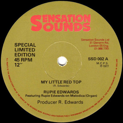 Rupie Edwards / Rupie Edwards All Stars : My Little Red Top / That Wonderful Sound (12", Single, Ltd)