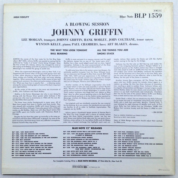 Johnny Griffin : A Blowing Session (LP, Album, Mono, RE)