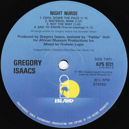 Gregory Isaacs : Night Nurse (LP, Album)