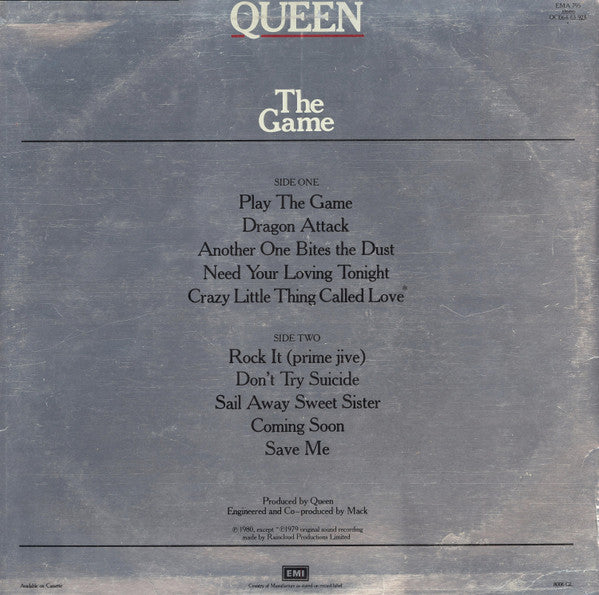 Queen : The Game (LP, Album, Foi)