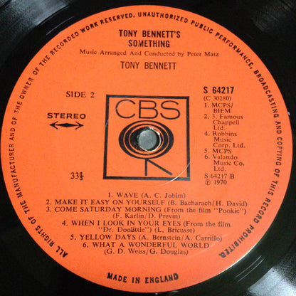 Tony Bennett : Tony Bennett's "Something" (LP, Album)