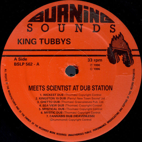 King Tubby Meets Scientist : At Dub Station (LP, Album)