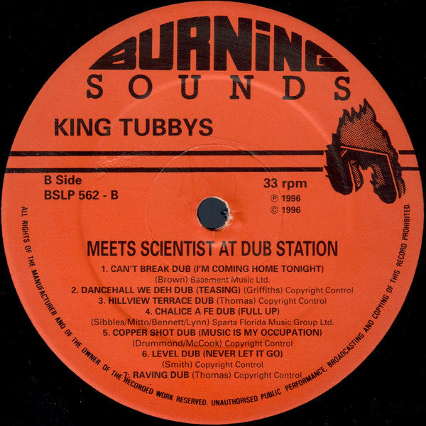 King Tubby Meets Scientist : At Dub Station (LP, Album)