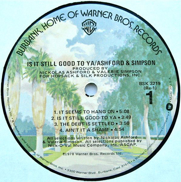 Ashford & Simpson : Is It Still Good To Ya (LP, Album, Bur)