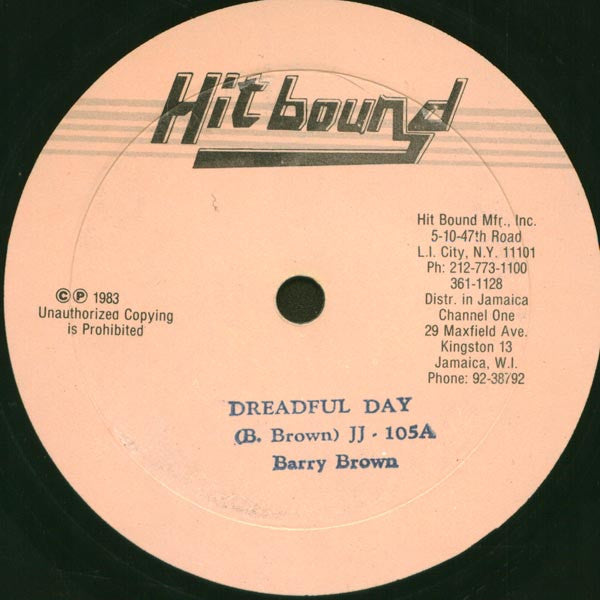 Barry Brown : Dreadful Day (10")