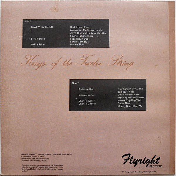 Various : Kings Of The Twelve String (LP, Comp, Mono)