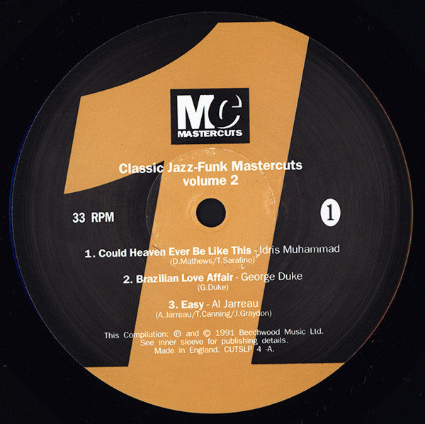 Various : Classic Jazz-Funk Mastercuts Volume 2 (2xLP, Comp)