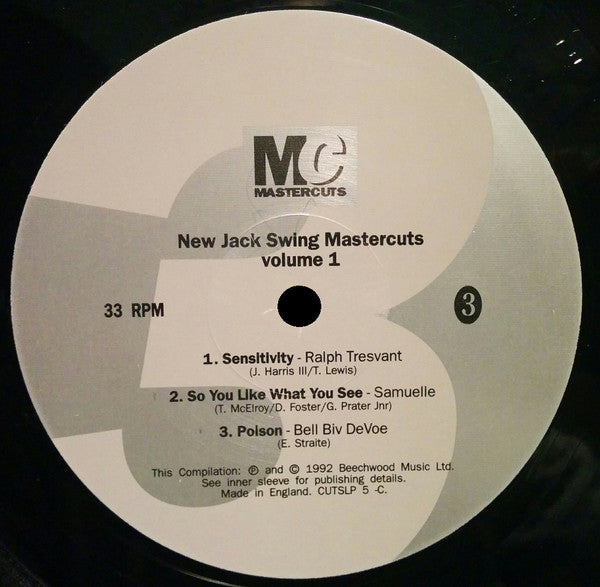 Various : New Jack Swing Mastercuts Volume 1 (2xLP, Comp, Gat)