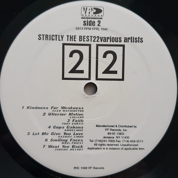 Various : Strictly The Best 22 (LP, Comp)