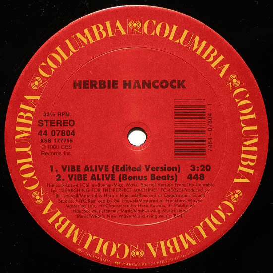 Herbie Hancock : Vibe Alive (12", Single)