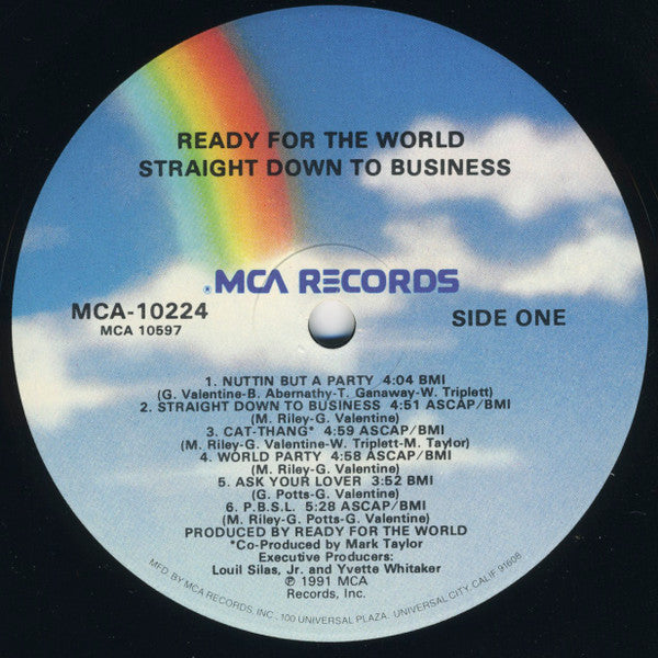 Ready For The World : Straight Down To Business (LP, Album)