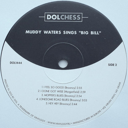 Muddy Waters : Muddy Waters Sings "Big Bill" (LP, Album, Mono, RE, 140)