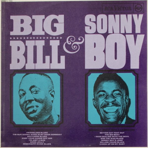 Big Bill Broonzy & Sonny Boy Williamson : Big Bill & Sonny Boy (LP, Comp, Mono)