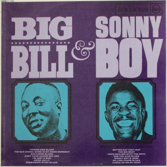 Big Bill Broonzy & Sonny Boy Williamson : Big Bill & Sonny Boy (LP, Comp, Mono)